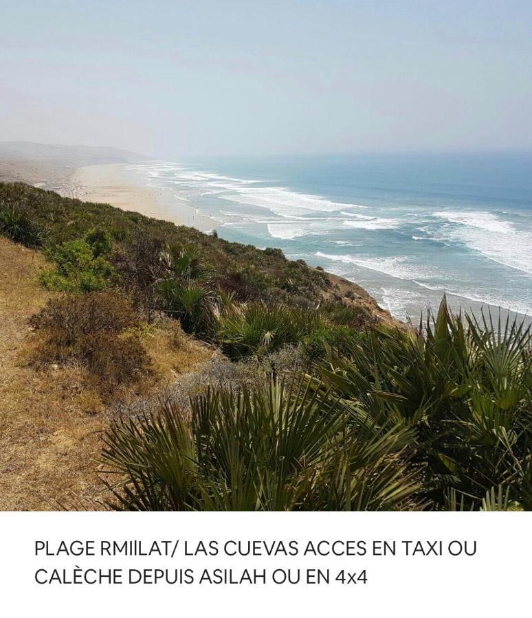 Appartamento TANGER/ASILAH: APPART 50m2 FACE MER ET PISCINES, 5 PLACES, TOUT ÉQUIPÉ+WIFI+CLIM Briech Esterno foto