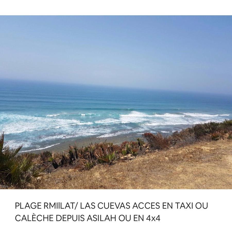 Appartamento TANGER/ASILAH: APPART 50m2 FACE MER ET PISCINES, 5 PLACES, TOUT ÉQUIPÉ+WIFI+CLIM Briech Esterno foto