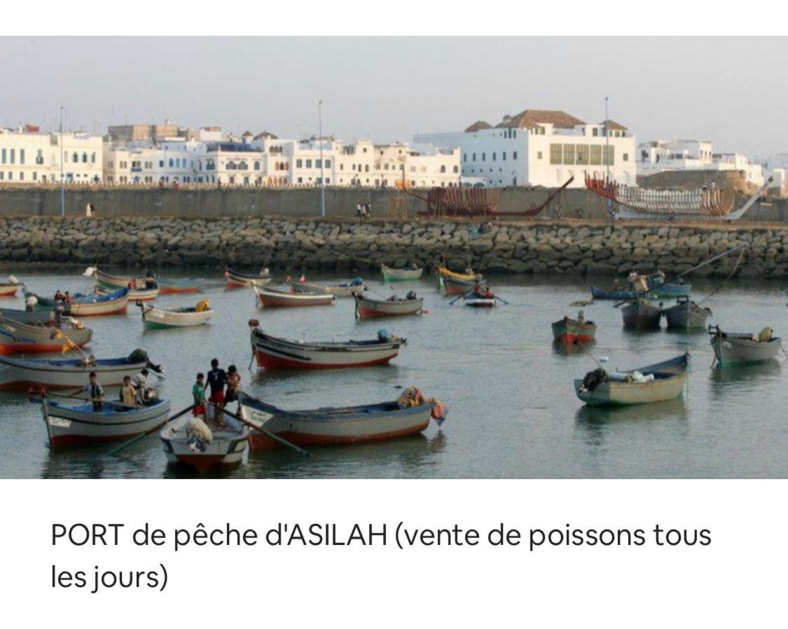 Appartamento TANGER/ASILAH: APPART 50m2 FACE MER ET PISCINES, 5 PLACES, TOUT ÉQUIPÉ+WIFI+CLIM Briech Esterno foto