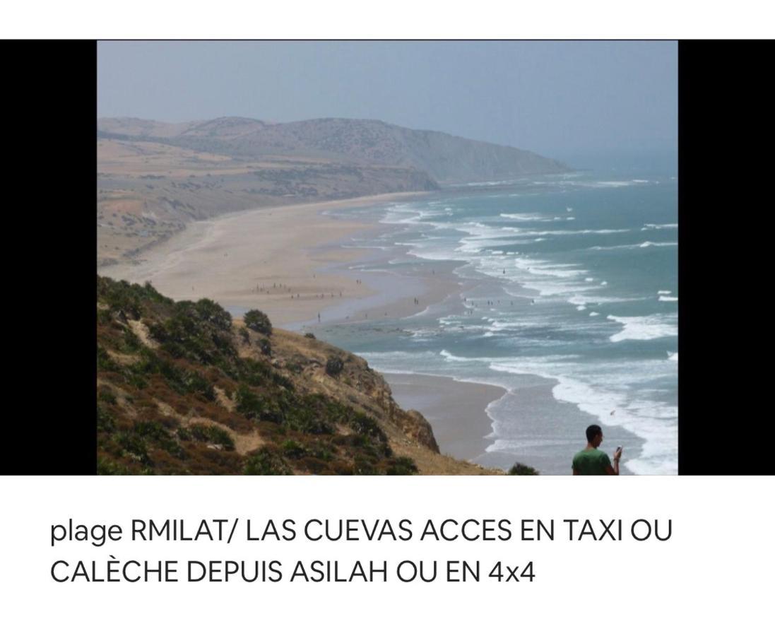 Appartamento TANGER/ASILAH: APPART 50m2 FACE MER ET PISCINES, 5 PLACES, TOUT ÉQUIPÉ+WIFI+CLIM Briech Esterno foto