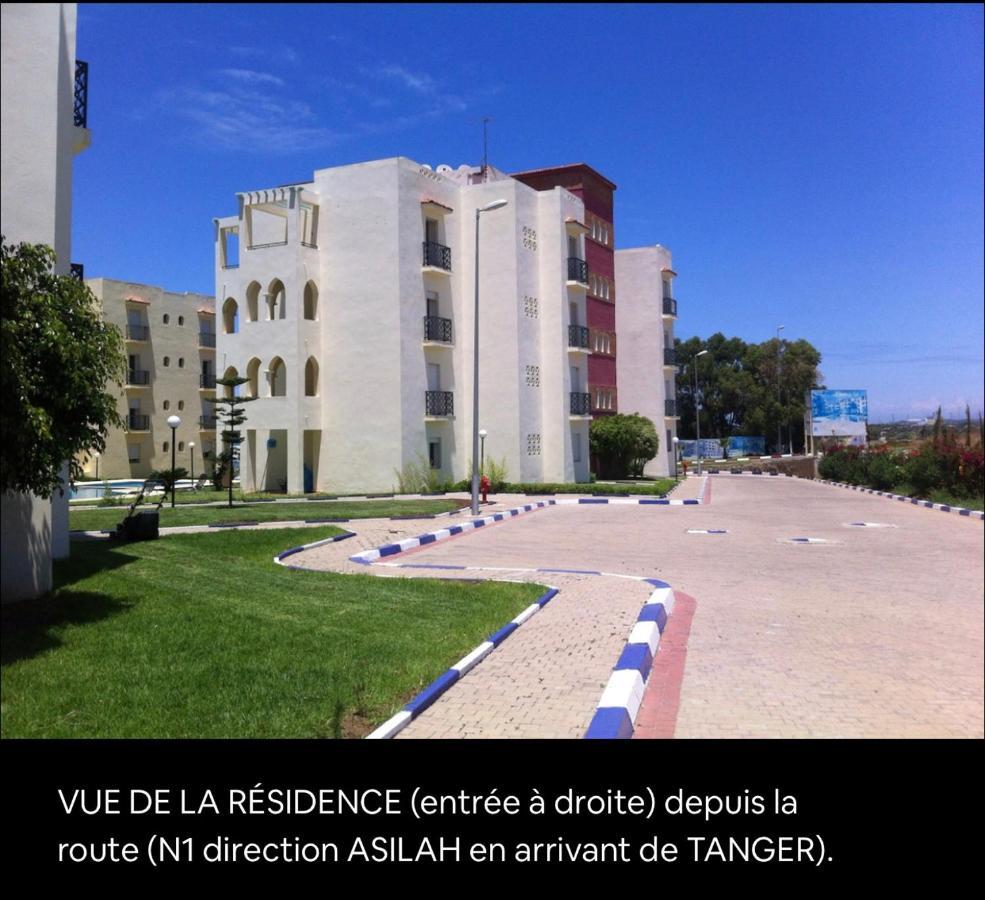 Appartamento TANGER/ASILAH: APPART 50m2 FACE MER ET PISCINES, 5 PLACES, TOUT ÉQUIPÉ+WIFI+CLIM Briech Esterno foto